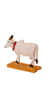 Cow with Positive Energy for Home offers Wealth(1cm x 1.5cm x 0.5cm) White