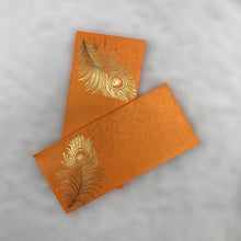 Load image into Gallery viewer, Envelopes Envelope Money holder Diwali Wedding Gift Card Pack of 10 Orange