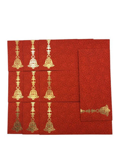 Envelopes Envelope Money holder Diwali Wedding Gift Card Pack of 10 Red