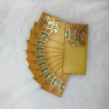 Load image into Gallery viewer, Envelopes Envelope Money holder Diwali Wedding Gift Card Pack of 10 Yellow