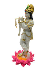 Load image into Gallery viewer, Lord Krishna , Kanha, bal gopal Statue for Home &amp; office decor, temple, diwali Pooja White