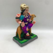 Load image into Gallery viewer, Ambe maa,Ambaji, Durga ma, Bengali Durga ma statue,idol,murti,mud idol Purple