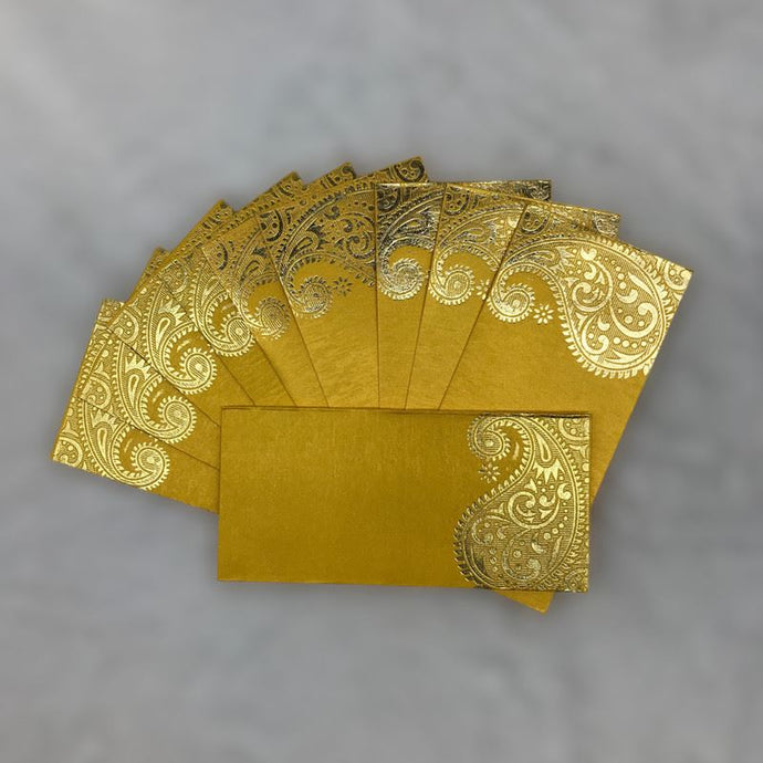 Envelopes Envelope Money holder Diwali Wedding Gift Card Pack of 10 Yellow