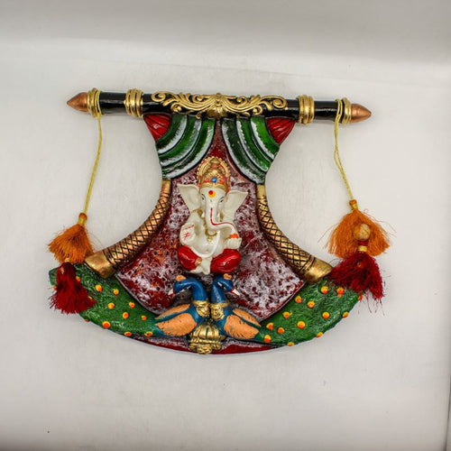 Ganesh Frame Ganesha Frame Ganpati Wall Frame Hanging Home Decore Multi color