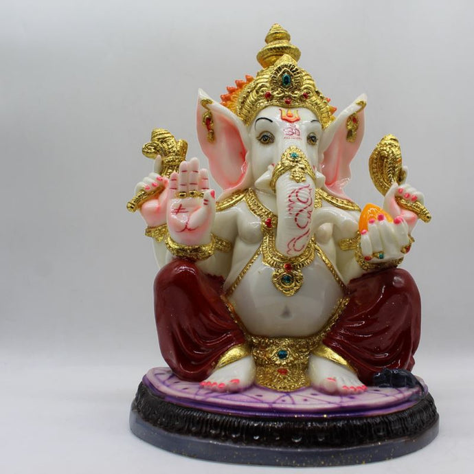 Indian Lord Ganesha Statue for Home & office decor, temple, diwali Pooja,Sitting statue of lord Ganesha