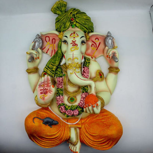 Ganesh Frame Ganesha Frame Ganpati Wall Frame Hanging Home Decore Multi color