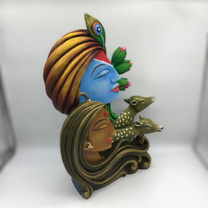 Radha Krishna,Radha Kanha Statue,for Home,office,temple,diwali Pooja Multi color