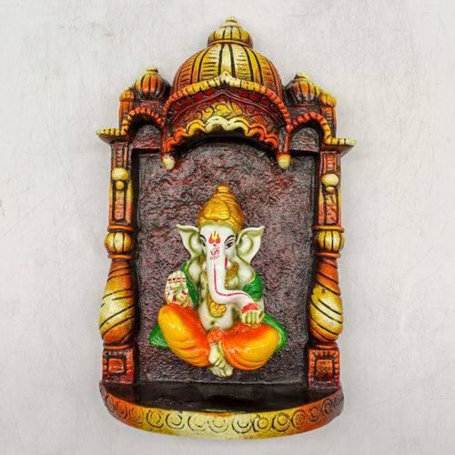 Ganesh Frame Ganesha Frame Ganpati Wall Frame Hanging Home Decore Multi color