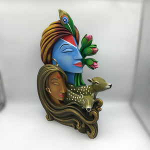 Radha Krishna,Radha Kanha Statue,for Home,office,temple,diwali Pooja Multi color