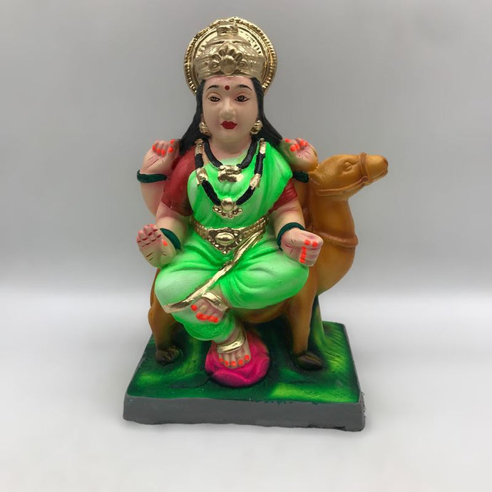 Ambe maa,Ambaji, Durga ma, Bengali Durga ma statue,idol,murti Green