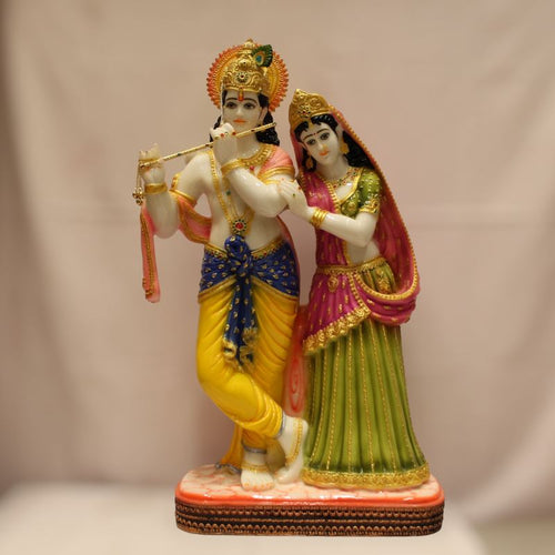 Radha Krishna,Radha Kanha Statue,for Home,office,temple,diwali Pooja Multi color