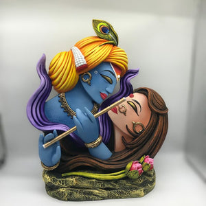 Radha Krishna Statue Kanha Gopala Kanhiya Murari Mohan Shyam MadhavaMulti Color