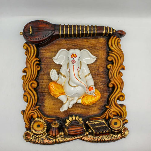 Ganesh Frame Ganesha Frame Ganpati Wall Frame Hanging Home Decore Multi color