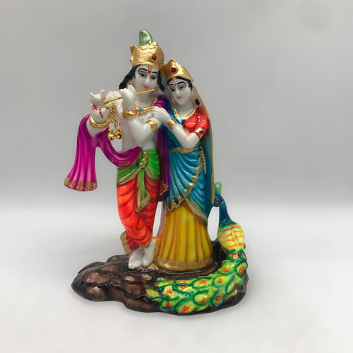 Radha Krishna Statue Kanha Gopala Kanhiya Murari Mohan Shyam MadhavaMulti Color