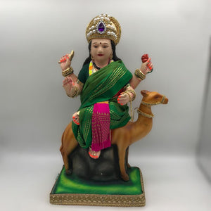 Ambe maa,Ambaji, Durga ma, Bengali Durga ma statue,idol,murti Green