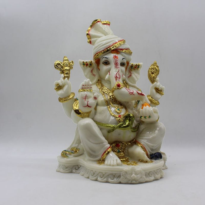 Indian Lord Ganesha Statue for Home & office decor, temple, diwali Pooja,Sitting statue of lord Ganesha