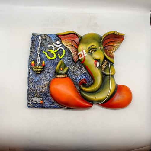 Ganesh Frame Ganesha Frame Ganpati Wall Frame Hanging Home Decore Multi color