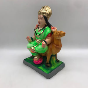 Ambe maa,Ambaji, Durga ma, Bengali Durga ma statue,idol,murti Green