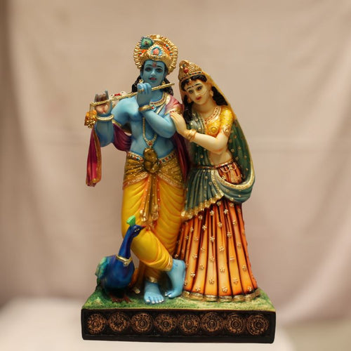 Radha Krishna,Radha Kanha Statue,for Home,office,temple,diwali Pooja Multi color