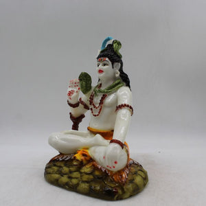 God Shiva,siva,Shankar,Mahadev,Sambhu, Bholenath statue Hindu God idol White