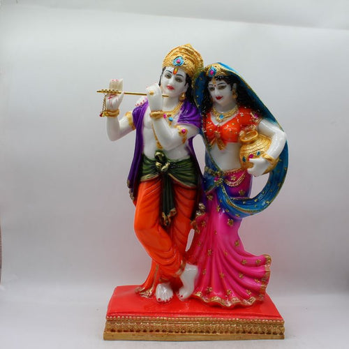 Radha Krishna,Radha Kanha Statue,for Home,office,temple,diwali Pooja Multi color