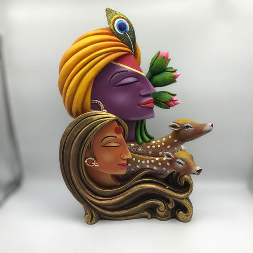 Radha Krishna,Radha Kanha Statue,for Home,office,temple,diwali Pooja Multi color