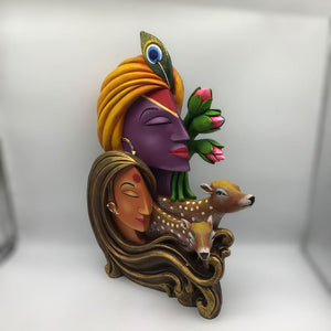 Radha Krishna,Radha Kanha Statue,for Home,office,temple,diwali Pooja Multi color