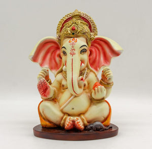 Indian Fiber Lord Ganesha Statue for Home & office decor, temple, diwali Pooja